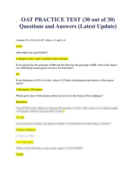 is the oat test hard|oat exam questions and answers.